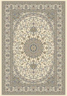 Dynamic Rugs Ancient Garden 57119 Ivory Area Rug main image Ancient Garden, Teal Carpet, Grey And Cream Rug, Garden Rug, Dynamic Rugs, Persian Pattern, Rug Direct, Ivory Rug, Persian Carpet