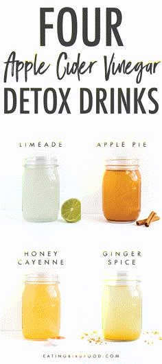 Apple Cider Vinegar Drink Recipes, Vinegar Drink, Apple Cider Vinegar Detox Drink, Vinegar Drinks, Apple Cider Vinegar Detox, Apple Cider Vinegar Drink, Smoothie Detox, Ginger Spice, Jillian Michaels