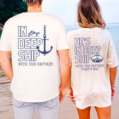 These funny couples cruise shirts are perfect for a honeymoon or anniversary cruise vacation. PLEASE CHECK PHOTOS FOR SIZE AND COLOR CHART. Colour could be slightly different from photo depending on your screen & the photo lighting. If you want an oversized fit, please choose 1-2 sizes up.  Comfort Colors introduces its garment-dyed t-shirt; a fully customizable tee made 100% with ring-spun cotton. The soft-washed, garment-dyed fabric brings extra coziness to your wardrobe while the relaxed fit Couples Cruise Shirts, Funny Cruise Shirts, Couples Cruise, Cruise Shirts Funny, Couple Cruise, Anniversary Cruise, Honeymoon Cruise, Cruise Shirts, Married Shirt