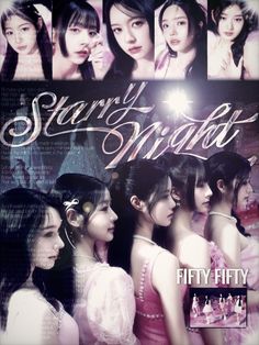 the poster for starlight night shows girls in pink dresses