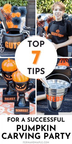 the top 7 tips for a successful pumpkin carving party