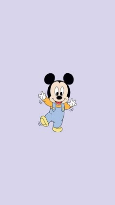 the mickey mouse wallpaper is shown in blue and yellow, as well as an image of