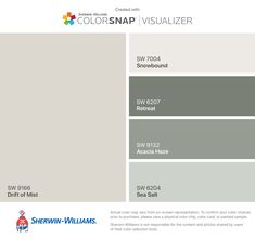 the color scheme for colorsnap visualizer is shown in gray, yellow and green