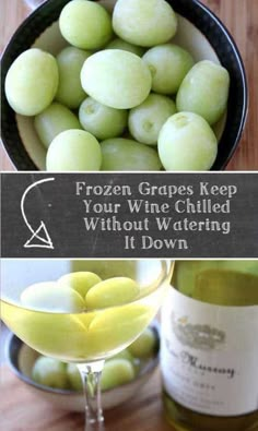 frozen grapes keep your wine chilled without watering it down