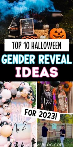 Halloween gender reveal ideas. Bee Themed Gender Reveal, Gender Reveal Announcement, Halloween Pregnancy Announcement