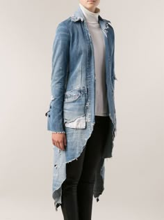 Ropa Upcycling, Denim Upcycle, Greg Lauren, Altered Couture, Denim Diy