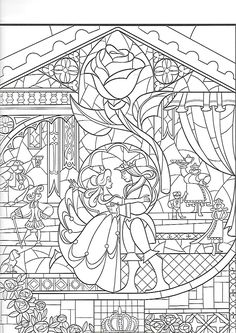 Stained Glass Coloring Pages, Disney Adult Coloring Books, Disney Stained Glass, American Traditional Tattoo Ideas, Traditional Tattoo Ideas, Adult Colouring Printables, Books On Amazon