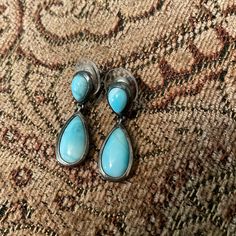 Lightly Used Sterling Earrings, Blue And Silver, Jewelry Earrings, Color Blue, Women Jewelry, Customer Support, Full Service, Silver, Women Shopping