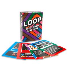 the loop card game is in its box and ready to be used as a board game