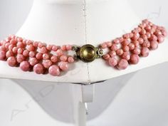 Vintage Pink Glass Bib Necklace, circa 1950, made of multifaceted and graduated beads intricately stranded. In very good condition. The shipping cost is for Standard Registered Mail. Please contact us to combine shipping or to request Express shipping. For all Countries not figured in the shipping list please contact us for a quote and shipping details. We will consider offers and we will gladly send you additional information or pictures. Thank you for visiting ArtDecoGalaxy home of Internation Antique Adjustable Necklaces With Round Beads, Vintage Formal Jewelry With Faceted Beads, Vintage Beads For Jewelry Making, Adjustable Vintage Beads For Jewelry Making, Vintage Jewelry With Round Faceted Beads, Vintage Round Gemstone Beads Jewelry, Vintage Formal Beaded Necklace With Polished Beads, Vintage Jewelry With Round Gemstone Beads, Vintage Beaded Necklaces For Formal Occasions