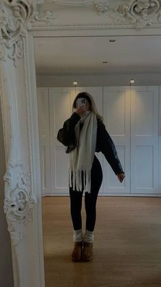 Winter Inspo Outfits 2023, Cute Dinner Fits Winter, All Black Beauty School Outfits, 12 Items 20 Outfits, Nyc Aesthetic Fashion Cold Weather, Winter Mall Outfit Casual, Casual Heels Outfit Winter, Cute Winter Outfits Uggs, Cute City Outfits Winter