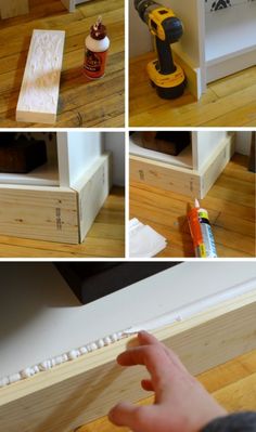 the process of making a diy bookcase