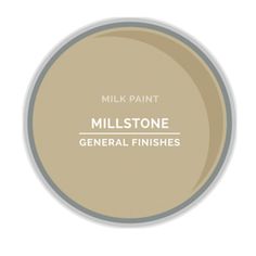 a bottle of milk that says millstone general finishes on the bottom and in the middle