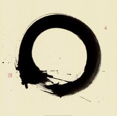 a black circle on a white background with the word written in chinese characters below it