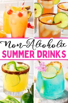 Best Non-Alcoholic Cocktails – If you’re looking for easy non-alcoholic cocktails that still taste delicious, you’ve come to the right place! These are the best easy mocktails that are based on the classic cocktail recipes, just without the booze! Summer mocktails, non-alcoholic summer cocktails, summer cocktail recipes, summer mocktail recipes, non-alcoholic drinks. Summer Drinks Without Alcohol, Summertime Alcoholic Drinks, Vodka Cocktails Summer, Fun Summer Cocktail Recipes, Summer Cocktails For A Crowd, Pool Party Cocktails, Summer Gin Cocktails, Sangria Summer, Summer Mixed Drinks