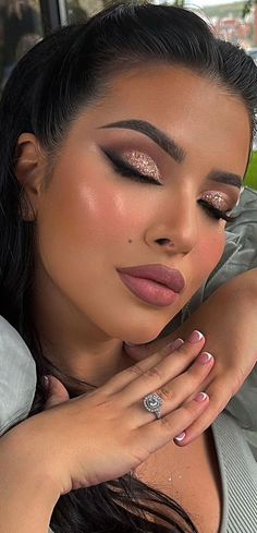 Makeup Ideas For Brown Eyes, Glam Bride Makeup, Wedding Makeup Ideas, Glam Wedding Makeup, Wedding Makeup For Brown Eyes, Soft Makeup Looks, Event Makeup, Formal Makeup, Soft Glam Makeup