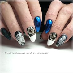 The Corpse Bride, Nails Halloween, Bride Nails, Corpse Bride, Nails Art