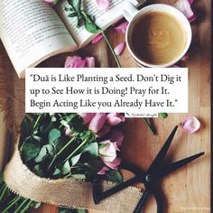 flowers, books and scissors on a table with a quote about doing things that don't happen