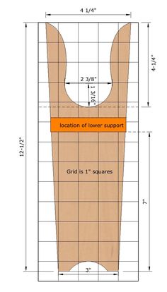 the back side of a paper bag with measurements