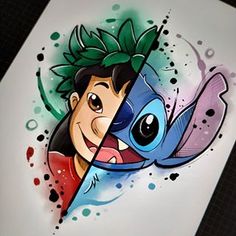 an image of the same cartoon character with different colors and shapes on it's face