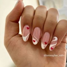 Heart Nail, Nail Swag, Xmas Nails, Heart Nails, Pretty Acrylic Nails, Chic Nails, Nail Arts, Best Acrylic Nails