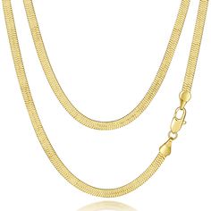 PRICES MAY VARY. 【Picking Different Sizes】With dimensions of 3.5mm in width and adjustable lengths from 16" to 30", this 14k gold herringbone necklace for women & men caters to those with an eye for stylish, adaptable 14k gold chain necklace woman mens chain necklaces. Its seamless fit and timeless design make the gold snake chain necklace ideal for everyday fashion. 【Timeless Classic】This gold chain for men gold chain for women embodies timeless elegance with its classic design. Its refined app Chain For Men Gold, Gold Chain For Women, Mens Chain, Gold Necklace For Women, Necklace Woman, Gold Snake Chain, Herringbone Necklace, Snake Chain Necklace, Gold Chains For Men