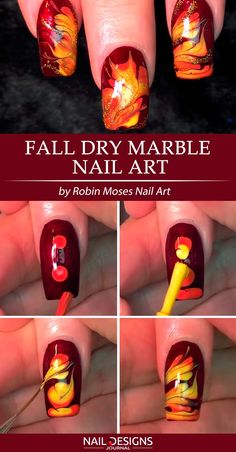 Super Easy Nail Designs, Nail Designs Diy, Nail Designs Easy Diy, Easy Nail Designs, Marble Nail Designs, Nail Art For Beginners, Marble Nail Art, Nail Art Designs Diy