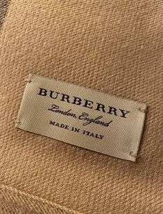 burbery label on the back of a jacket