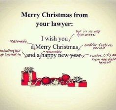 merry christmas from your lawer i wish you a merry christmas and a happy new year