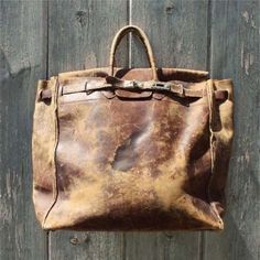 Rugged Leather, Vintage Hermes, Brown Leather Bag, Mode Inspo, Hermes Bags, Hermes Bag, Mode Inspiration, Vintage Bags, Hermes Birkin