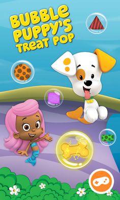 bubble puppy's treat pop is shown in this screenshot from the game bubbles