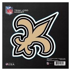 the new orleans saints team logo magnet