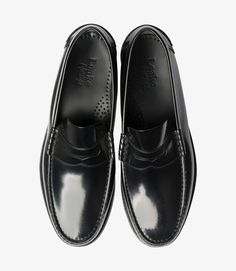 LOAKE - &quot; PRINCETON&quot; BLACK LEATHER LOAFER SHOE WITH LEATHER SOLE - The British Boot Company LTD Loafer Shoe, Oxblood Leather, Leather Loafer Shoes, Leather Brogues, Cream Shoes, Black Leather Loafers, Brogue Shoes, Versatile Style, Leather Loafers