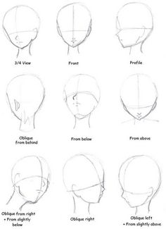 an iphone screen showing how to draw anime heads