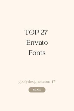 top 27 envato fonts