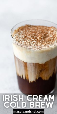 Bring the joy of Starbucks to your kitchen with our Irish Cream Cold Brew copycat! Enjoy the allure of homemade chocolatey Irish Cream syrup, expertly mixed with cold brew, and topped with a luxurious vanilla sweet cream cold foam. Elevate your coffee experience with a delightful dusting of cocoa powder – a treat for any season and St. Patrick's Day!