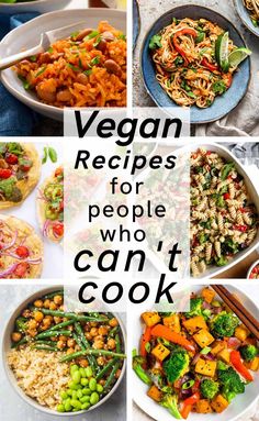 vegan recipes for people who can't cook on the stove or in the oven