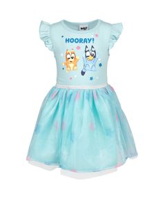 in stock Bingo And Bluey, 2nd Birthday Gifts, Clothes Girl, Sneaker Dress Shoes, Tulle Dress, Toddler Girls, Kids' Dresses, Stylish Dresses