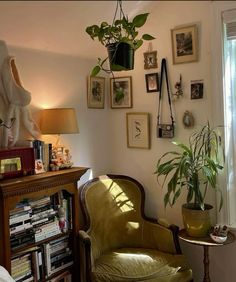 a living room filled with furniture and lots of plants