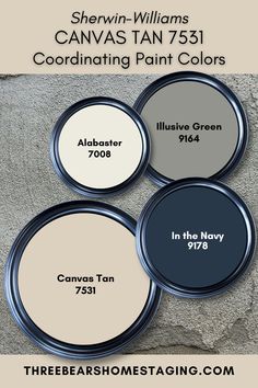 three different shades of paint for walls and ceilings