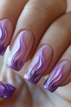 Purple French Tip Nails Unique French Tip Nails Design, Nails Xmas, Nana Quotes, Pink Tip Nails, Sophisticated Nails