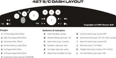 an instruction manual for the dash layouts and instructions on how to set up it