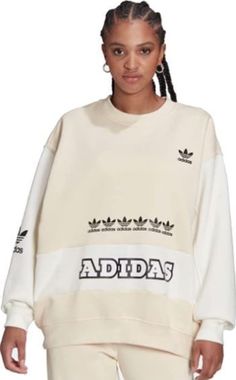 Our eBay Store Adidas Women's Multi Sport Sweat Shirts, Wonder White, X-Small Adidas Multi Sport is fit with ribbed accents to style this casual sweatshirt with a snug, comfortable fit. Long sleeves Chest logo accent Machine wash Ribbed crewneck H20451 70% Cotton, 30% Polyester Logo Play, Adidas Originals Logo, Spring 23, Sweat Shirts, Adidas Hoodie, Sports Tees, Fleece Sweatshirt, Crew Sweatshirts, Clothes To Buy