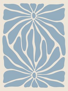 an abstract blue and white design on a beige background, with lines in the center