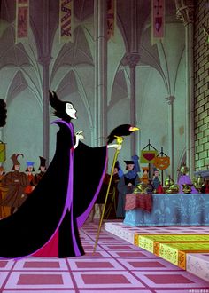 maleficent from disney's sleeping beauty is shown in an animated version of the princess and the frog