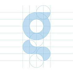 the number eight is shown in blue on a white background with lines and circles around it