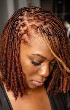 More information and Pinterest this color copper auburn /ginger Dark Ginger Locs, Copper Brown Locs, Cinnamon Locs, Auburn Locs, Copper Locs, Color Locs, Ginger Locs, Cinnamon Hair, Locs Styles