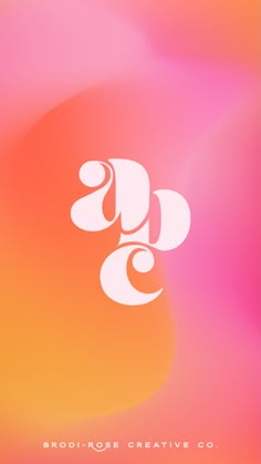 an abstract background with the letter g in white on a pink orange and yellow hue