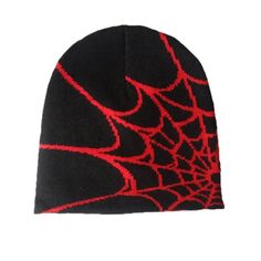 PRICES MAY VARY. Acrylic,Wool Imported Hand Wash Only Y2k Beanie, Gothic Spider, Spider Pattern, Women Beanie, Chapeau Cowboy, Festival Camping, Punk Vintage, Ski Hats, Mens Beanie