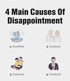 the four main cause of disappointment and what to do if it is true or false